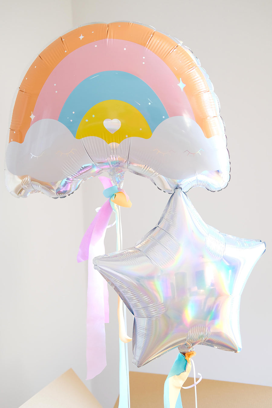 Rainbow balloon greetings 