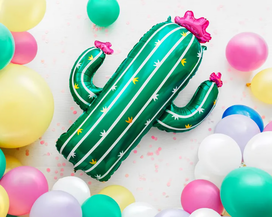 Foil balloon cactus