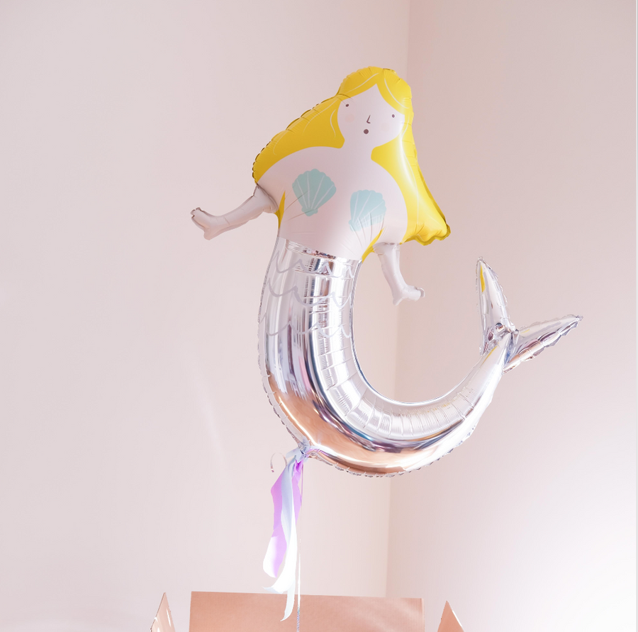 Meri Meri Meerjungfrauen Ballon befüllt mit Helium