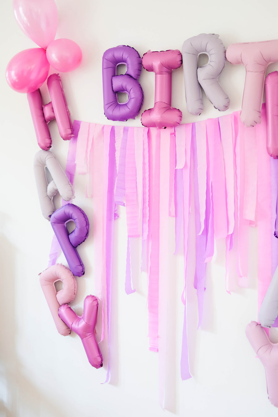 Happy Birthday Party Box Pink/Lila