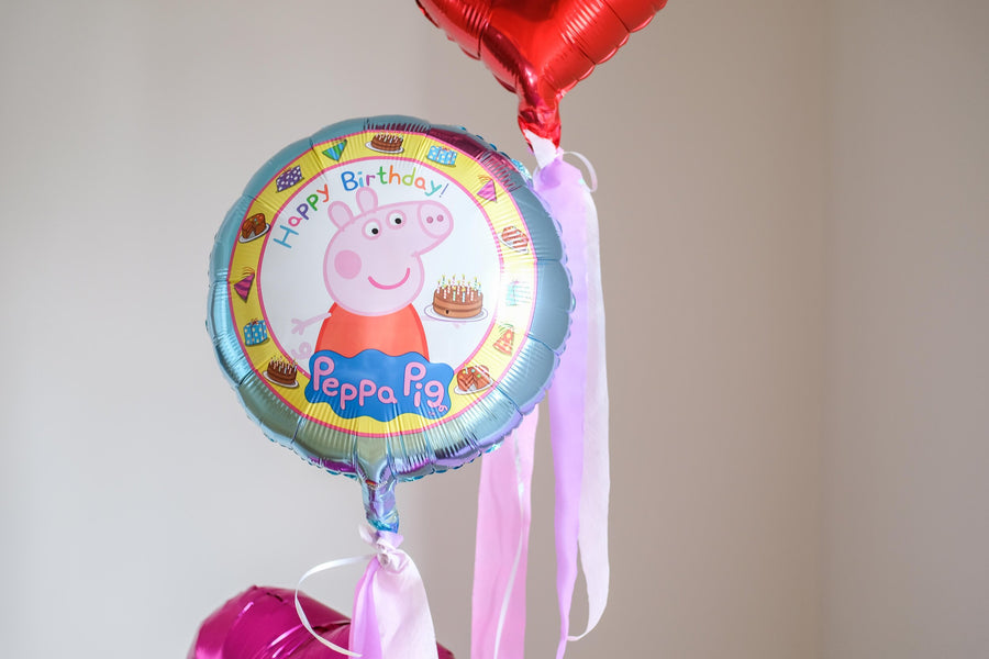 Happy Birthday Peppa Pig set of 3 balloons