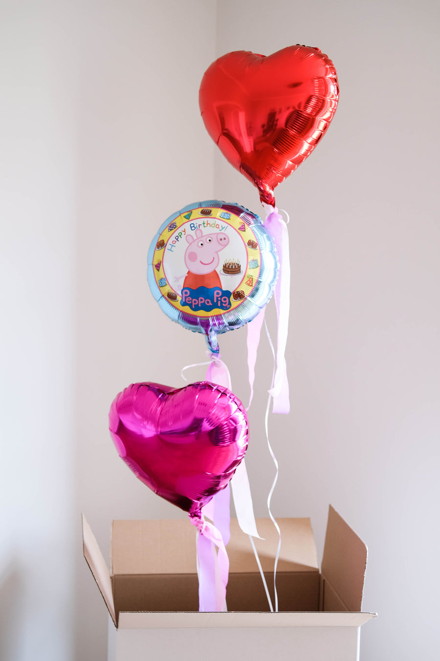 Happy Birthday Peppa Pig set of 3 balloons