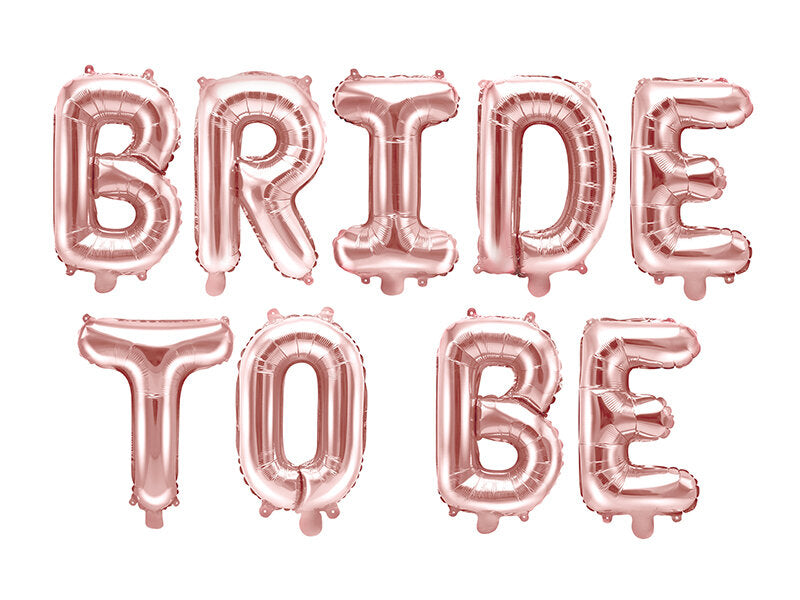 Bride to Be balloon lettering