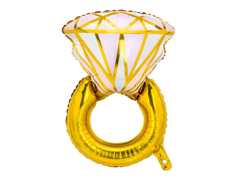 Foil balloon diamond ring