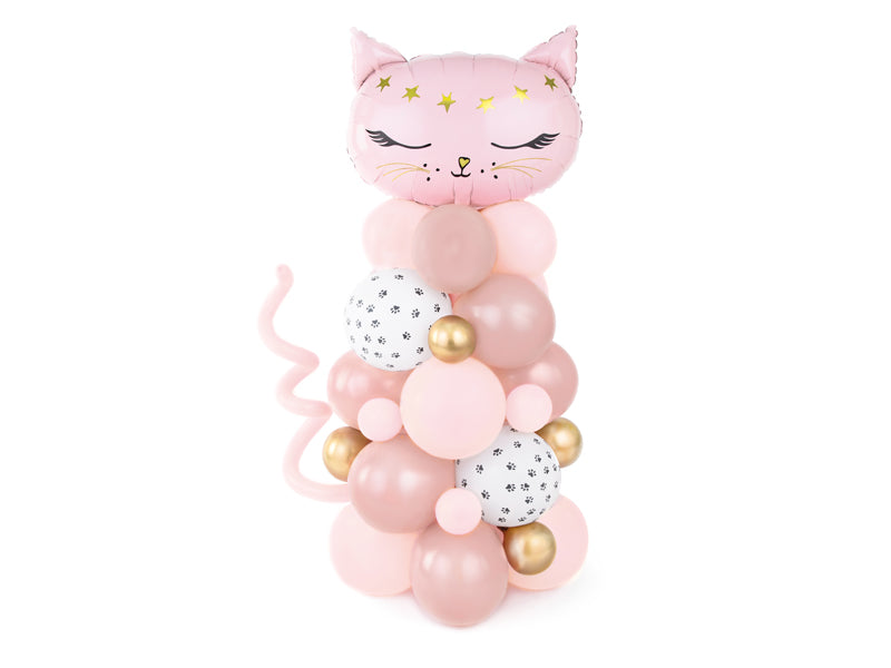 Cat balloon bouquet in pink 83cm x 104cm for the birthday