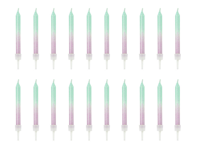 Ombre birthday candles