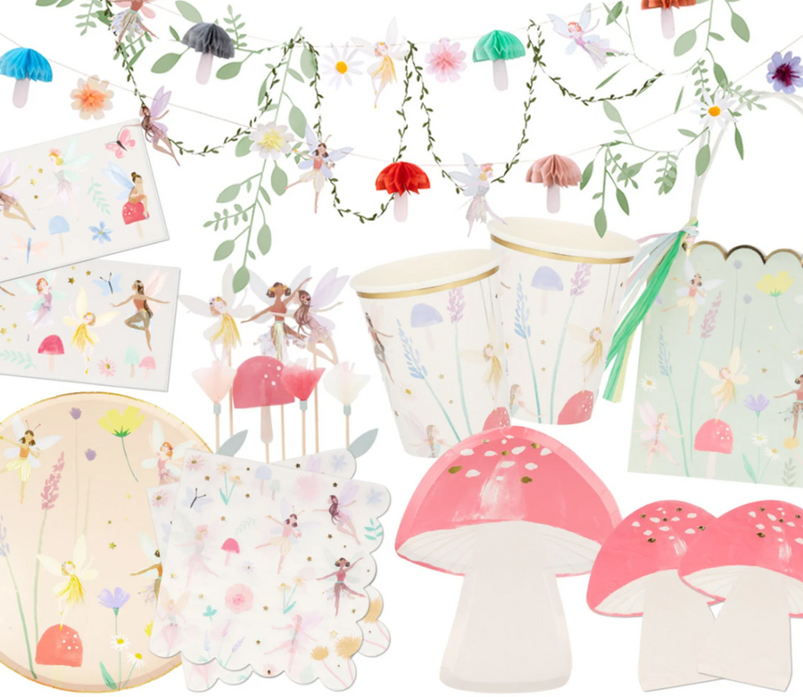 Kindergeburtstag Feen Deko Set mit Feen von meri meri