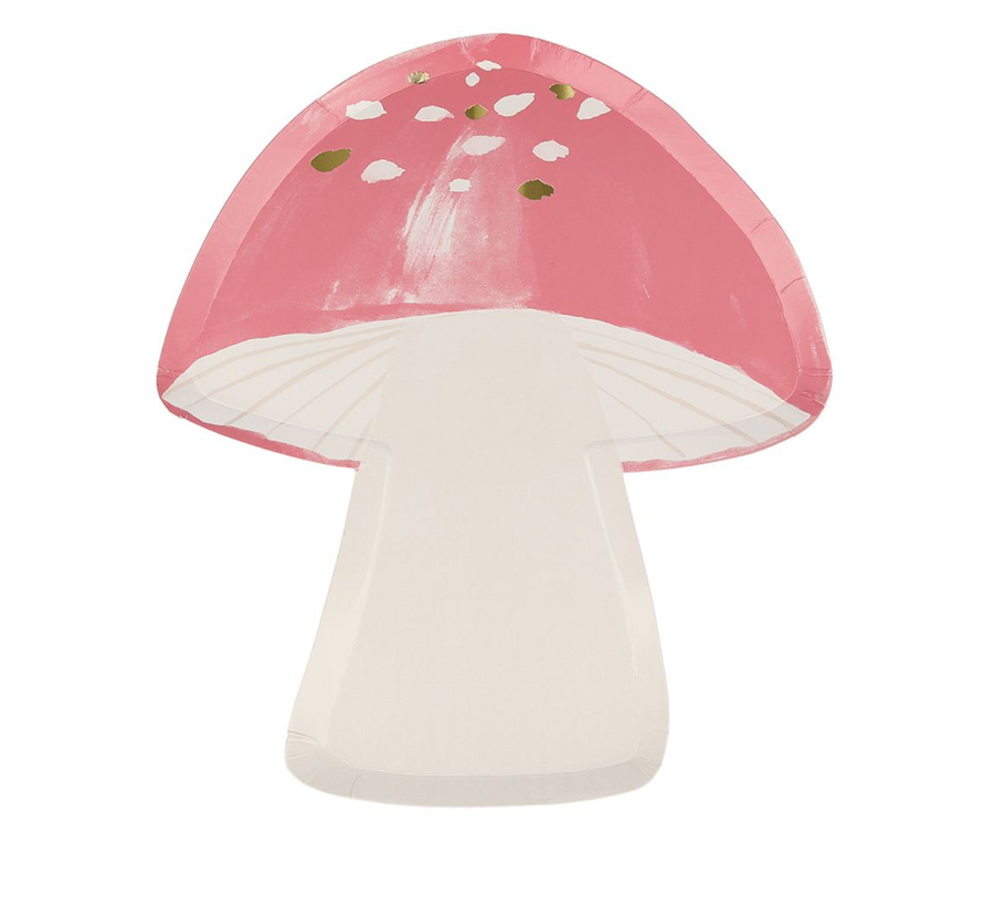 Kindergeburtstag Feen Deko Set mit Pilz Tellern von meri meri