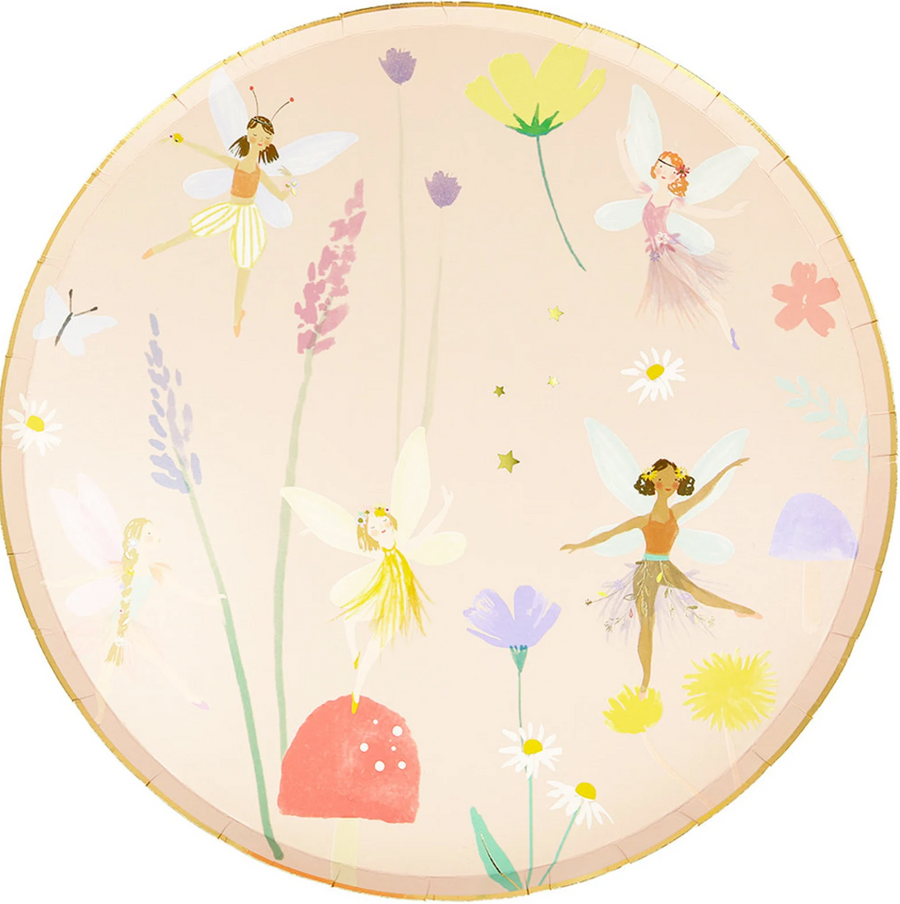 Kindergeburtstag Feen Deko Set mit Tellern