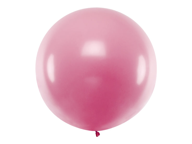 1 METER Jumbo Ballon in Metallic Pink