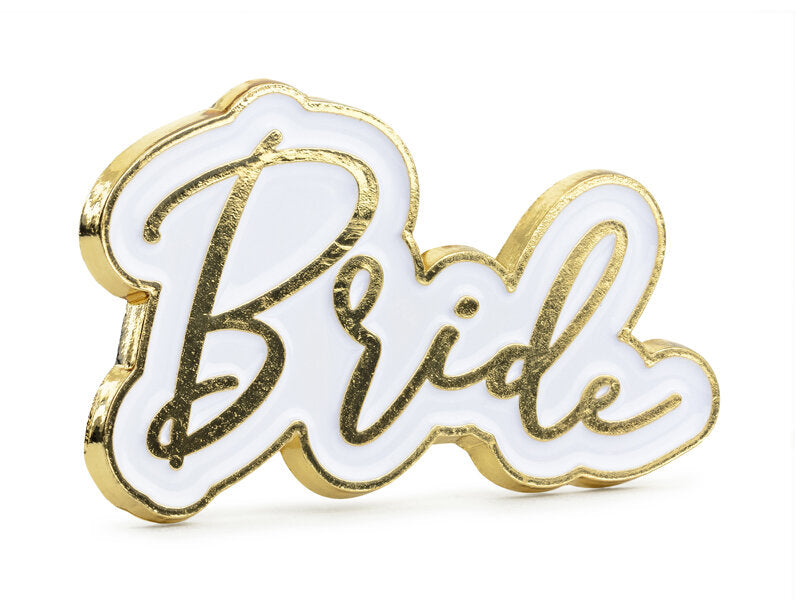 "Bride" badge