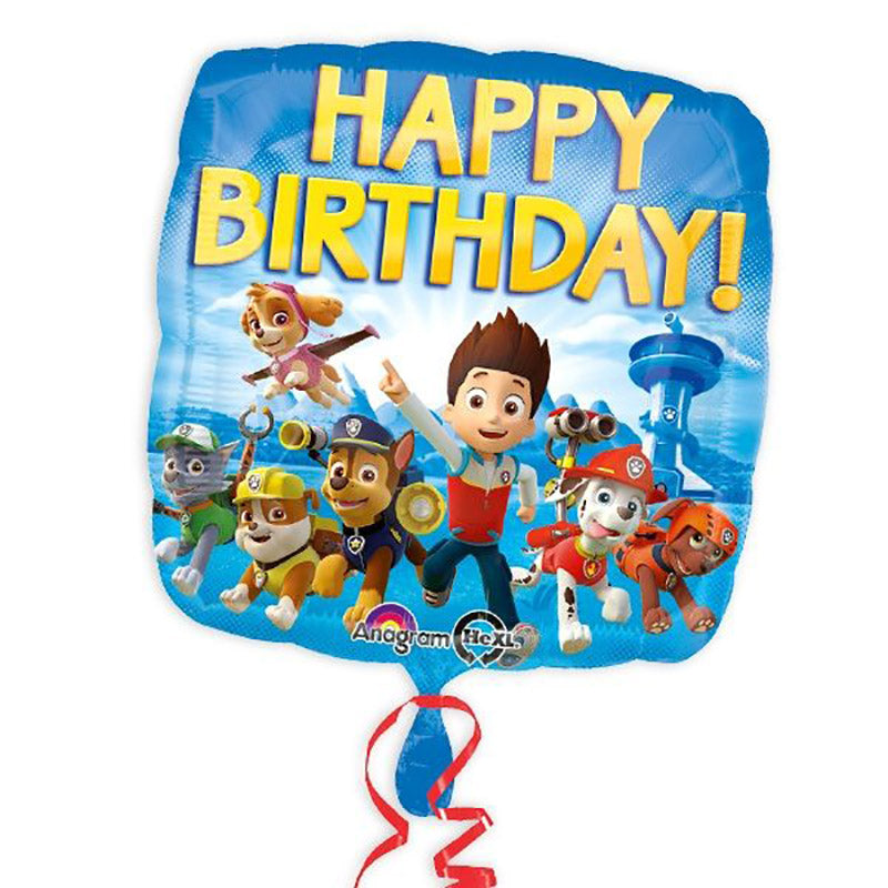 Paw Patrol 3-er Ballonset Happy Birthday für Jungs & Mädchen Geburtstagsgeschenk