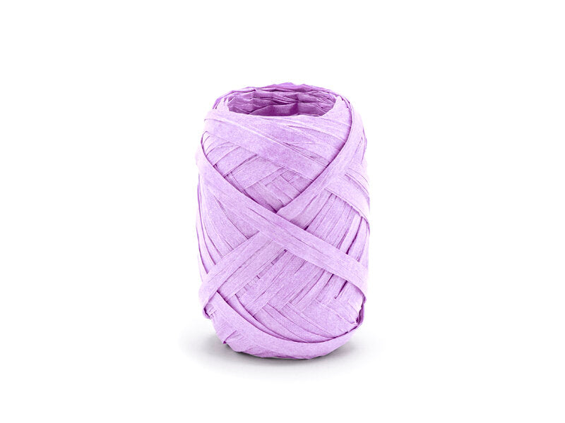 Sustainable raffia ribbon purple