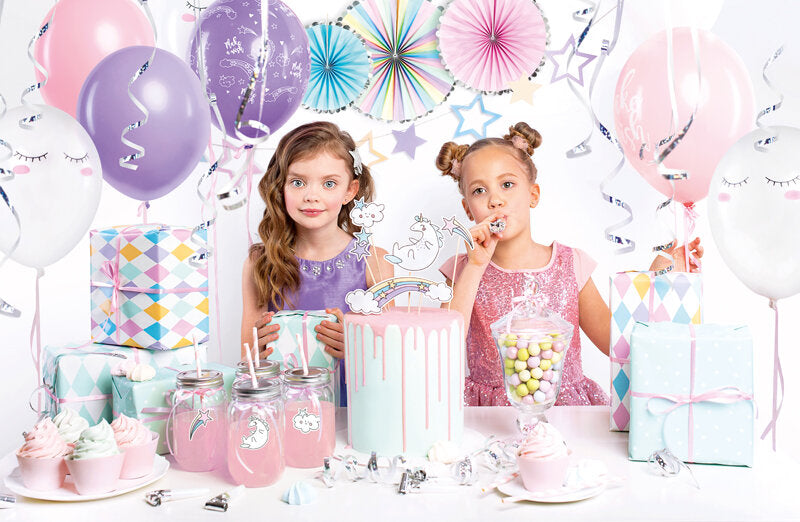Kleine Einhörner: Einhorn Partydeko Set für den Kindergeburtstag plus Geburtstagsspiele