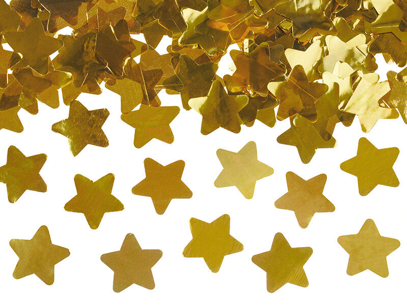 XL confetti cannon stars gold