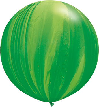 XL Marble Balloon Green