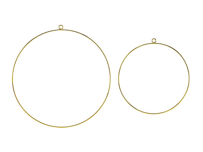 Metal rings set of 2