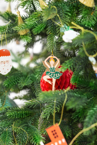 Christmas tree pendant ballerina