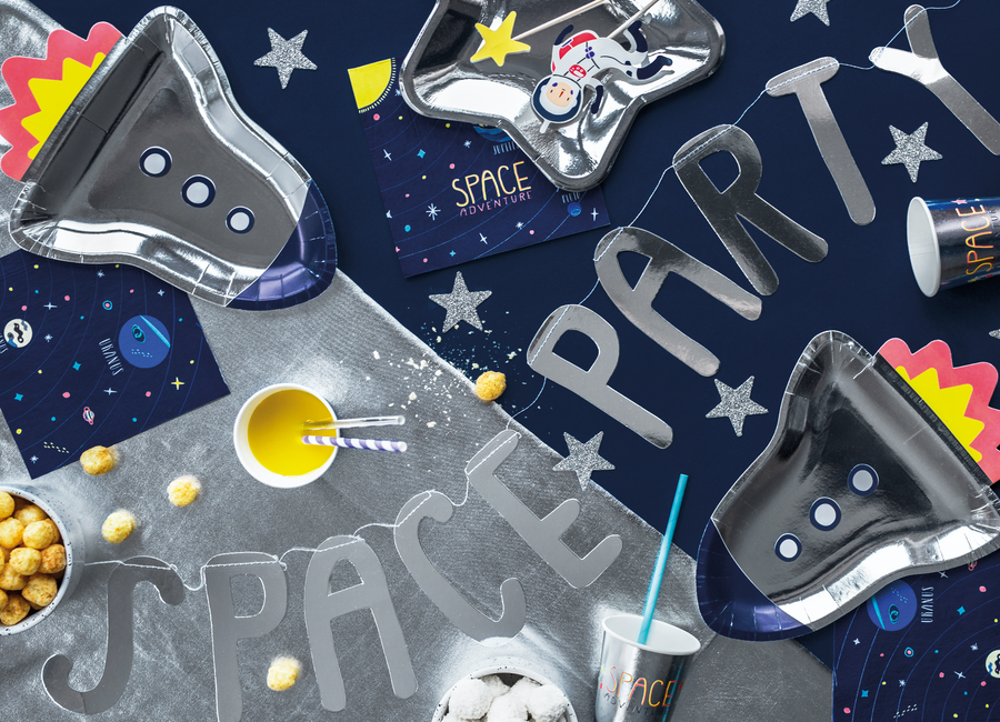 Weltraum Party – Astronauten Kindergeburtstag: Dein Weltall Deko Set