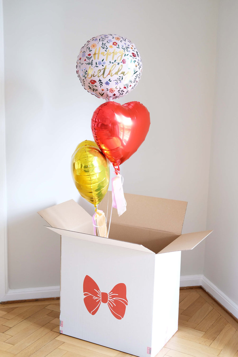 Happy Birthday Multifloral Balloon Set of 3