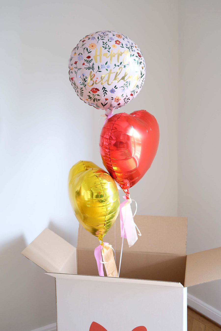 Happy Birthday Multifloral Balloon Set of 3