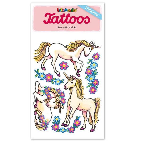 Unicorn tattoos, unicorn party bags for the unicorn party 
