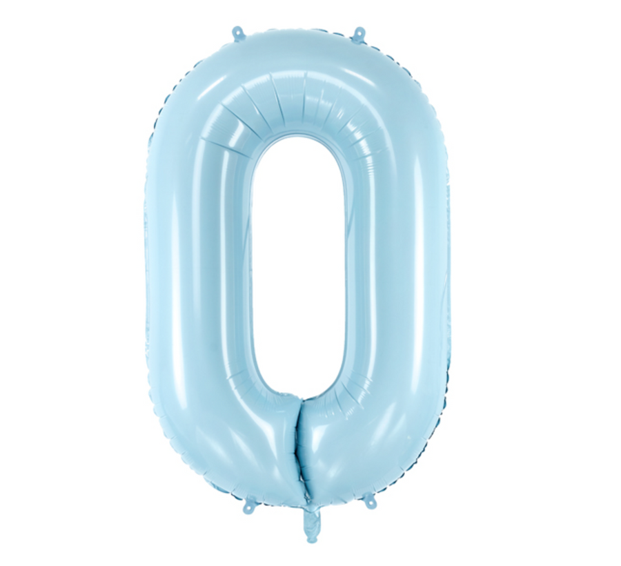 Geburtstagsballon Zahl 0 mit Helium befüllt in Deiner Wunschfarbe