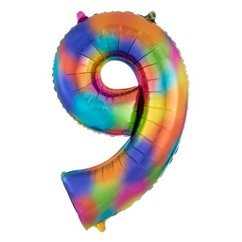 XL foil balloon number "9"