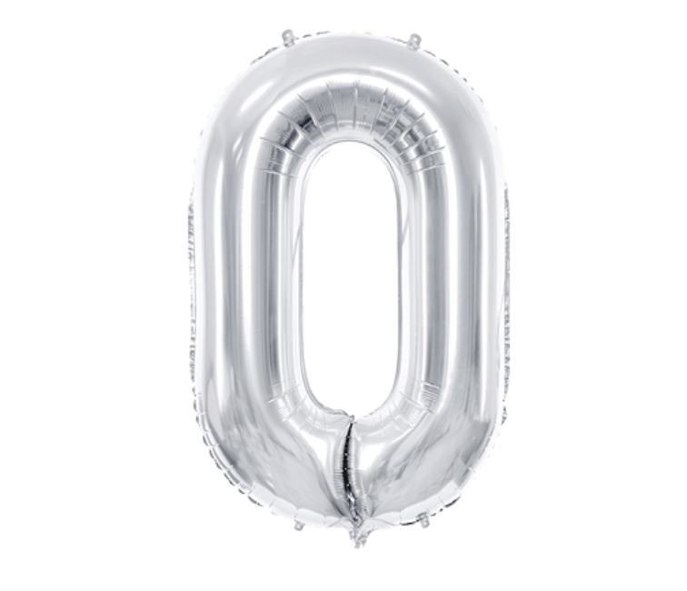 Geburtstagsballon Zahl 0 mit Helium befüllt in Deiner Wunschfarbe