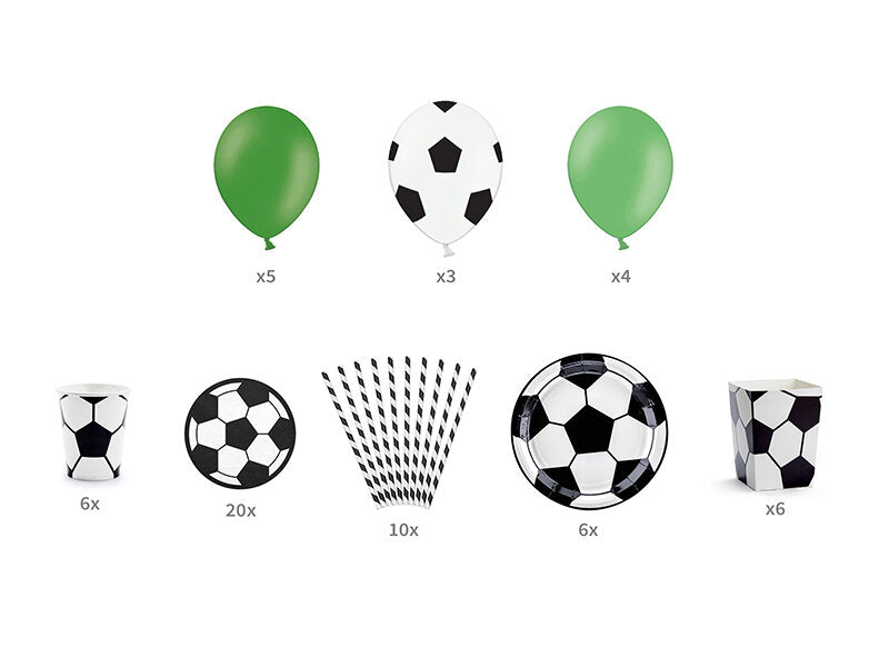 Football party party set – decoration box for children’s birthday parties