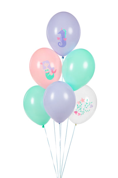 Pack of 6 balloons underwater world