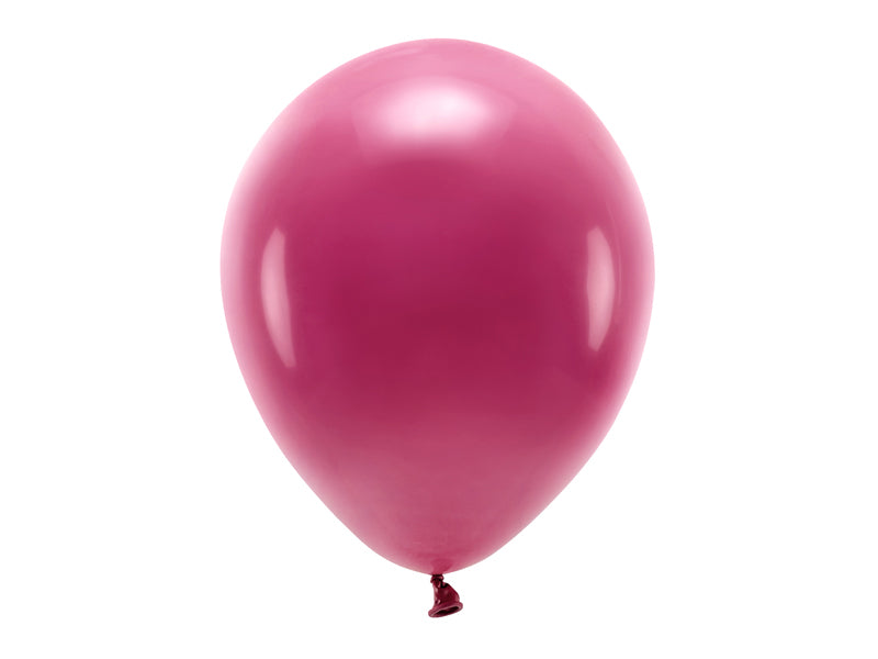 Eco Ballons Pastell Dunkelrot 10-er Set