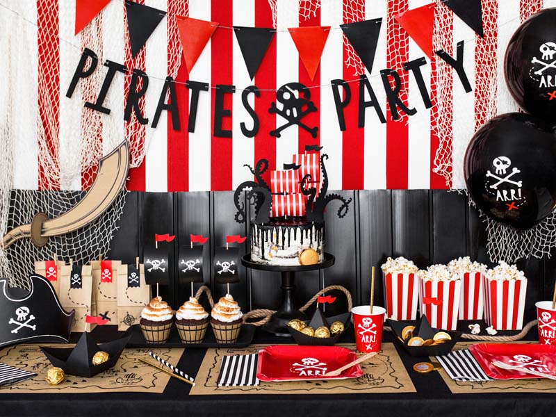 Piratenparty Kindergeburtstagsdeko Set – Partybox