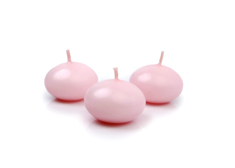 Floating candles set of 3 pink