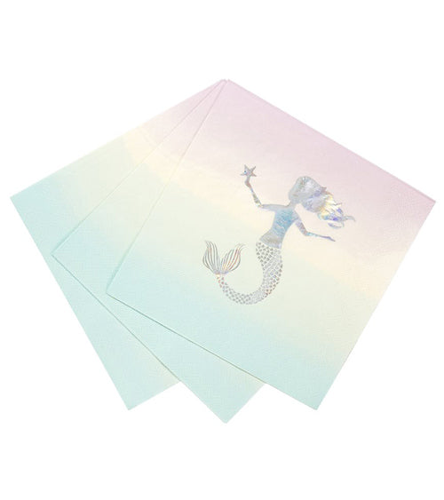 Mermaid napkins in pastel